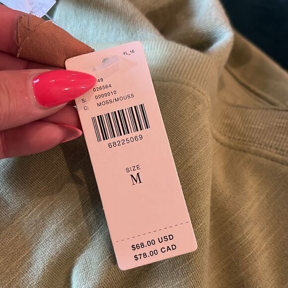 Anthropologie Daily Practice Avocado Green 2-Piece Shorts Set, size M! - Picture 11 of 11